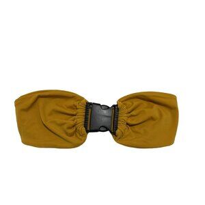 Andi Bagus clip yellow clip front strapless bikini top